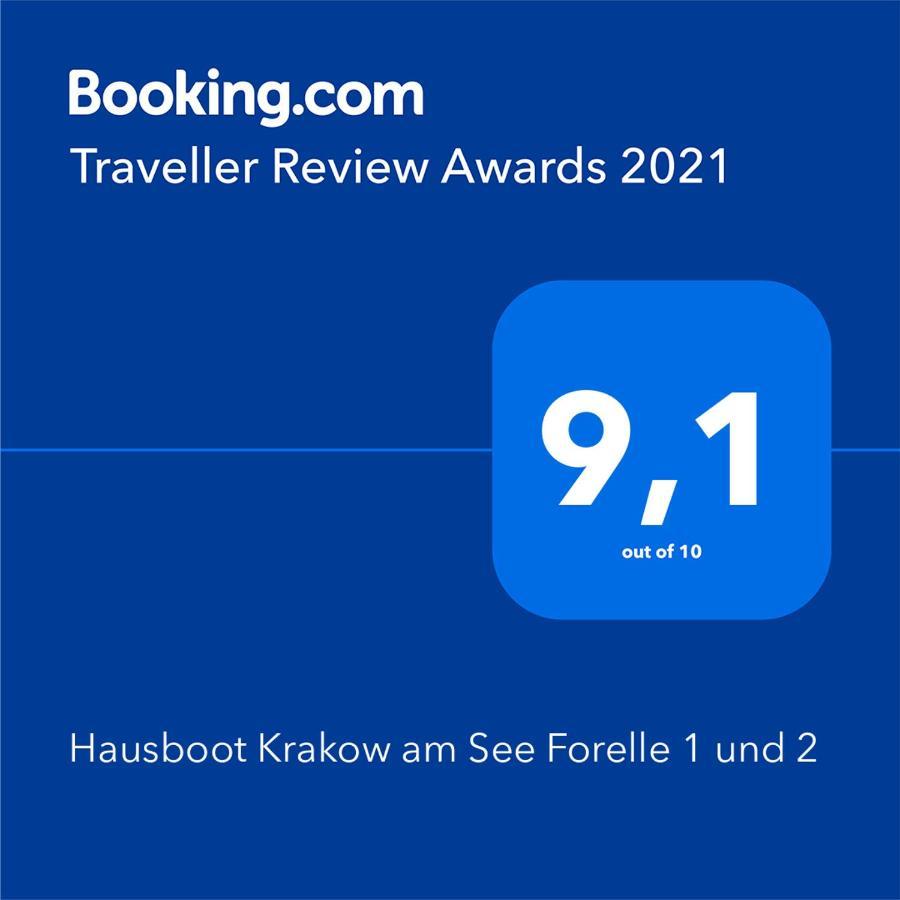Hausboot Krakow Am See Forelle 1 Und 2 外观 照片